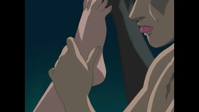 A close-up shot shows a man's hands gripping a woman's bare leg as she leans against a dark background, her face partially visible with her lips slightly parted. Screenshot from Bible Black Only Imari Rape - Special